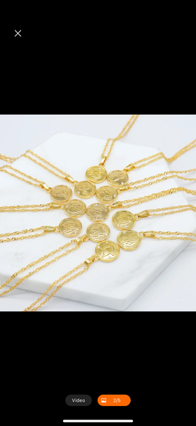 Zodiac sign necklace